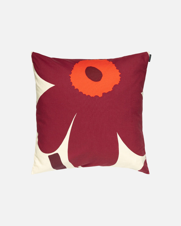 unikko maroon cushion cover