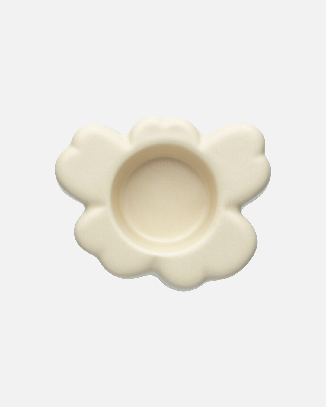 unikko shape tealight holder - cream
