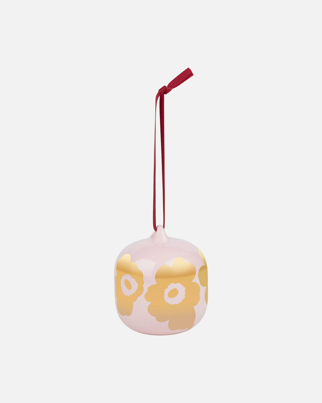 unikko collectible ornament - gold and pink