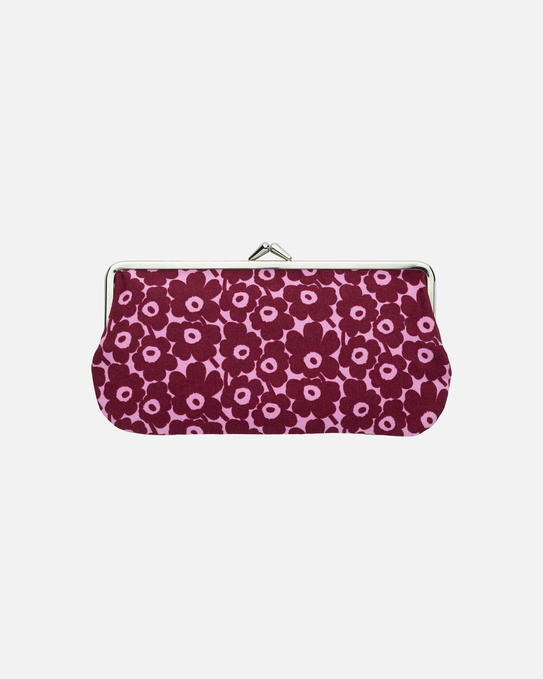 pikkuinen unikko silmälasikukkaro clip purse - maroon/pink