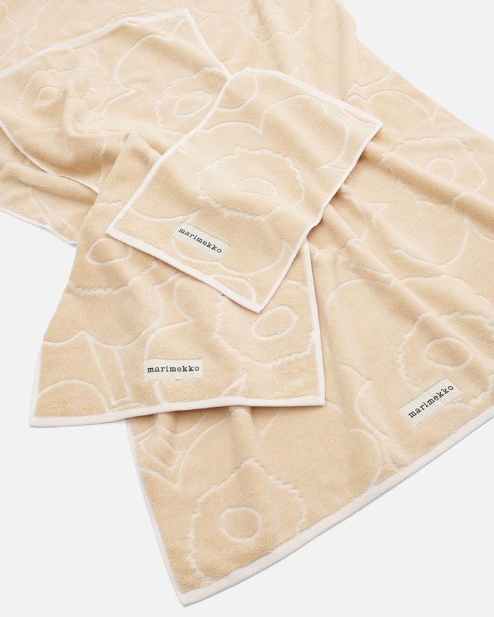 piirto unikko guest towel - beige