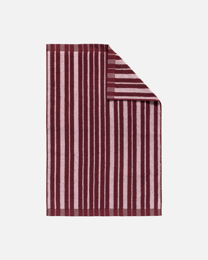 raide hand towel - maroon/pink