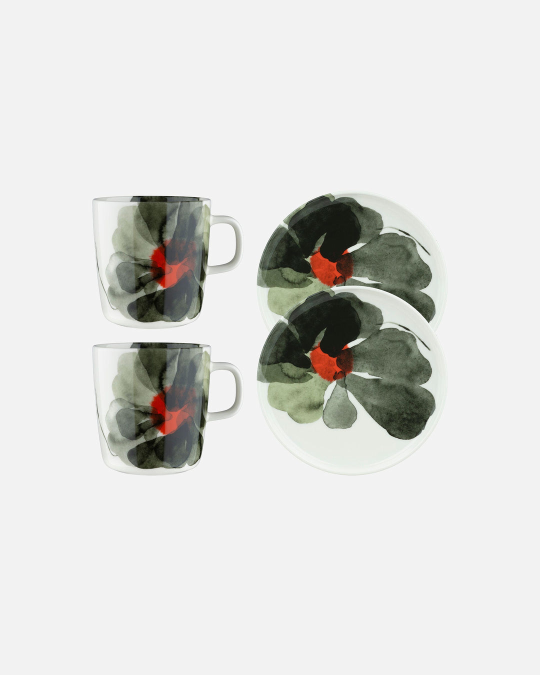 valssi breakfast set - 2 mugs, 2 plates