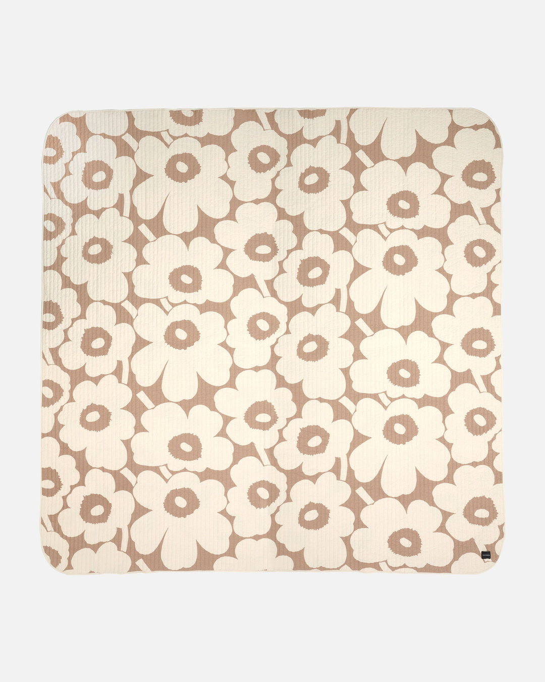 unikko quilted bedspread euro queen - beige