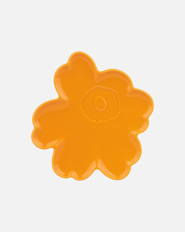 unikko shape plate 20 cm - yellow