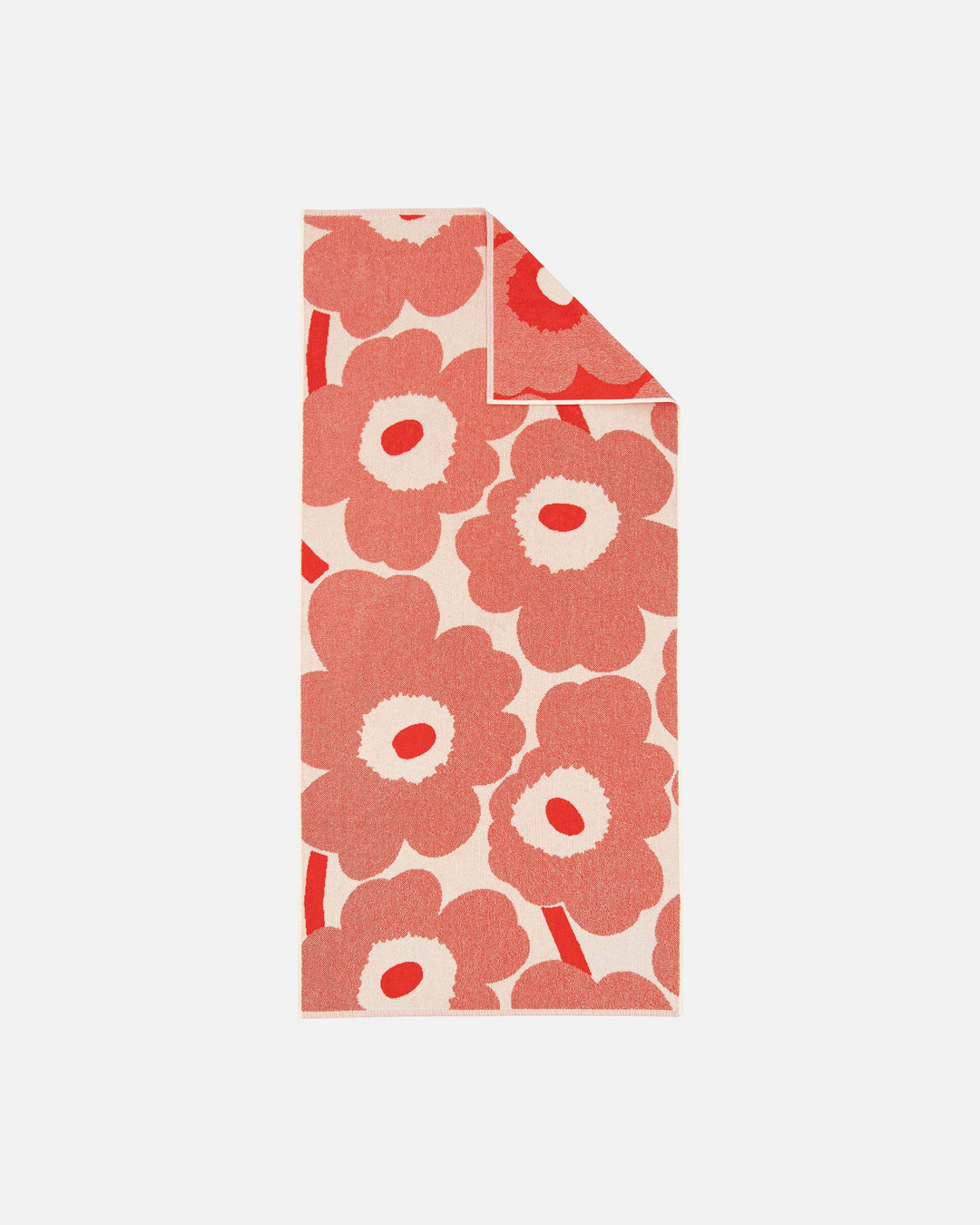 unikko bath towel - orange red