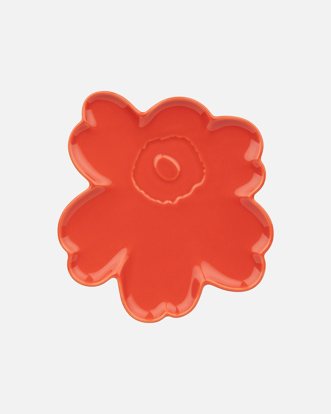 unikko shape plate 20 cm - orange