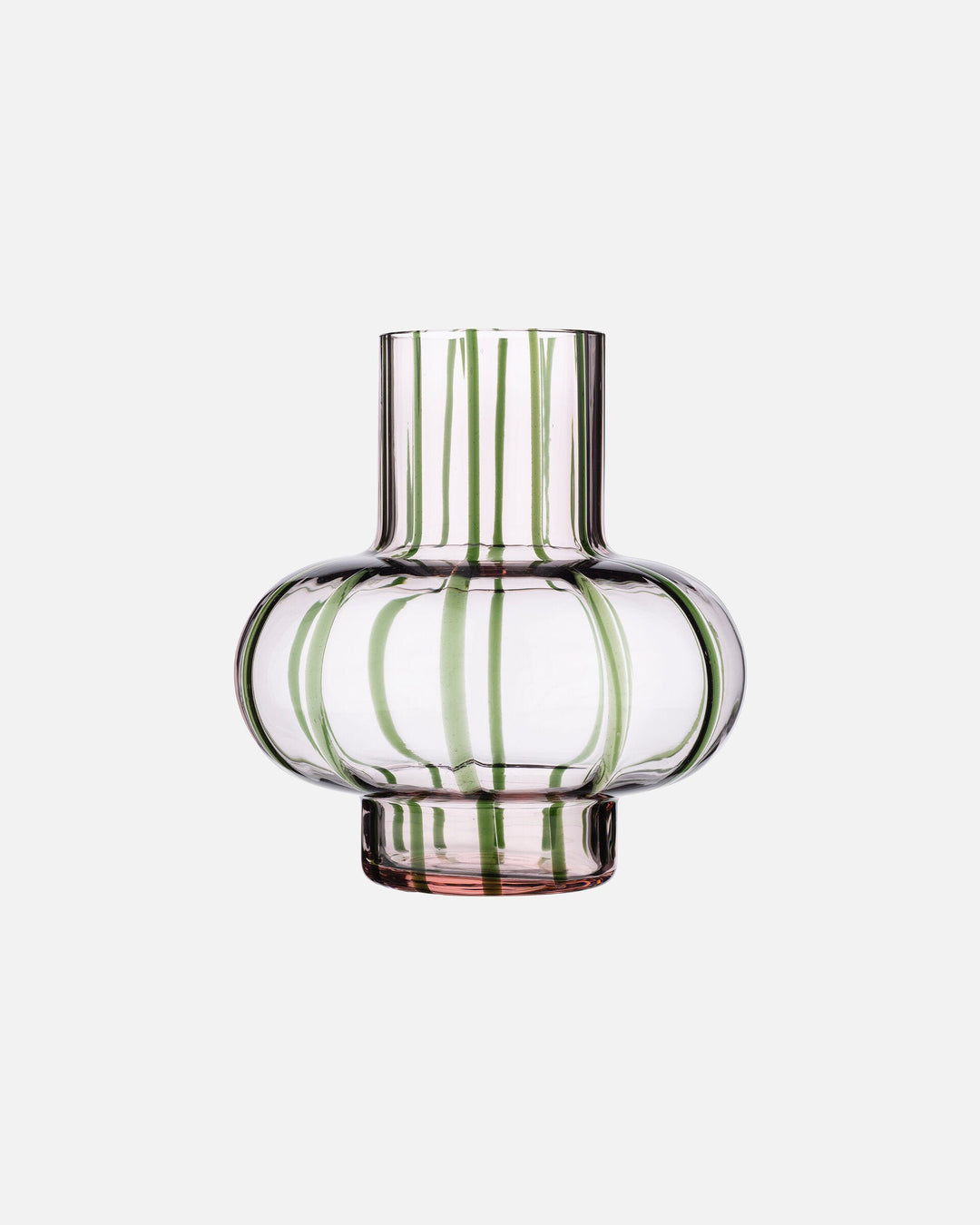 umpu vase - pink/green filigree