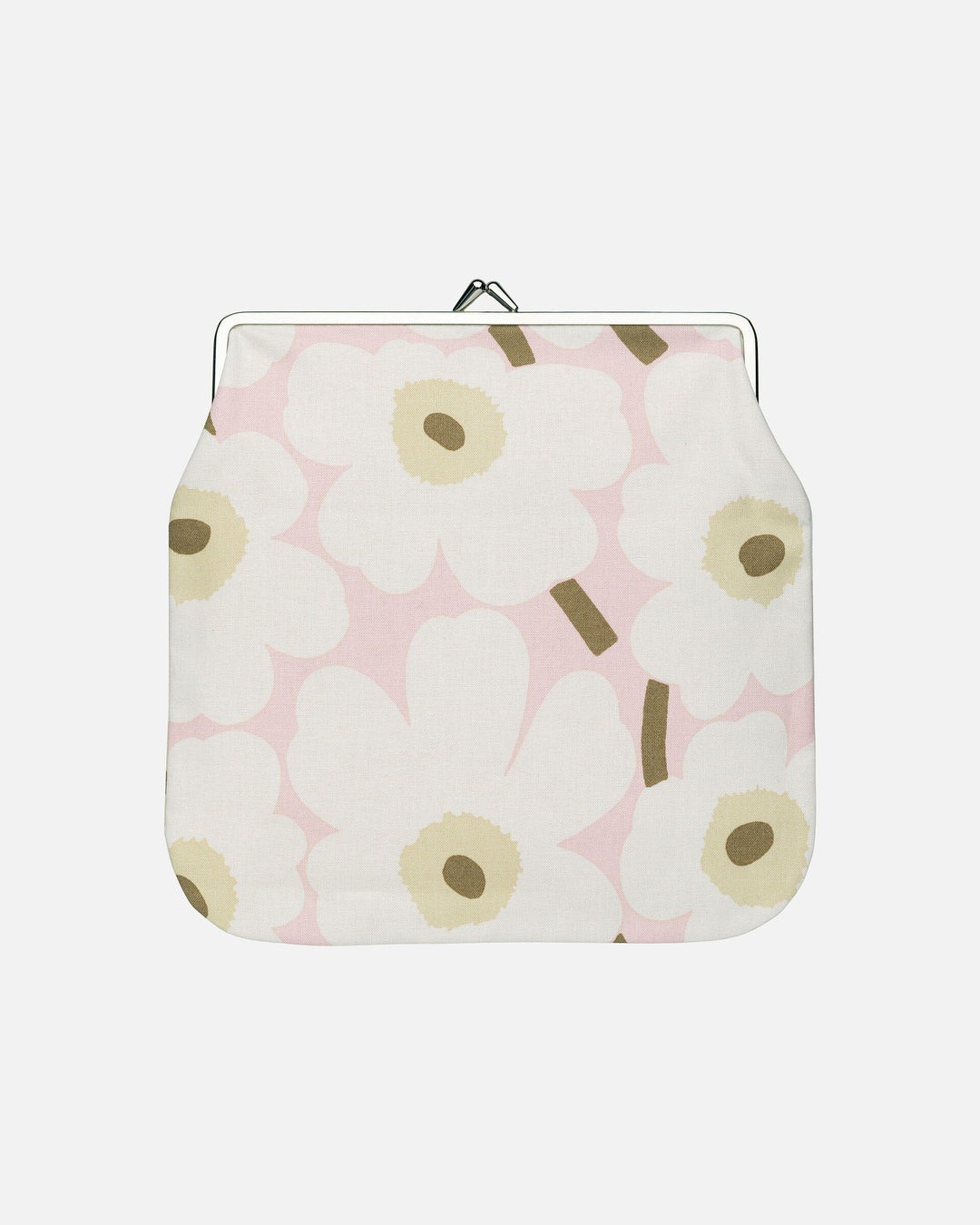 mini unikko iso kukkaro clip pouch - pink