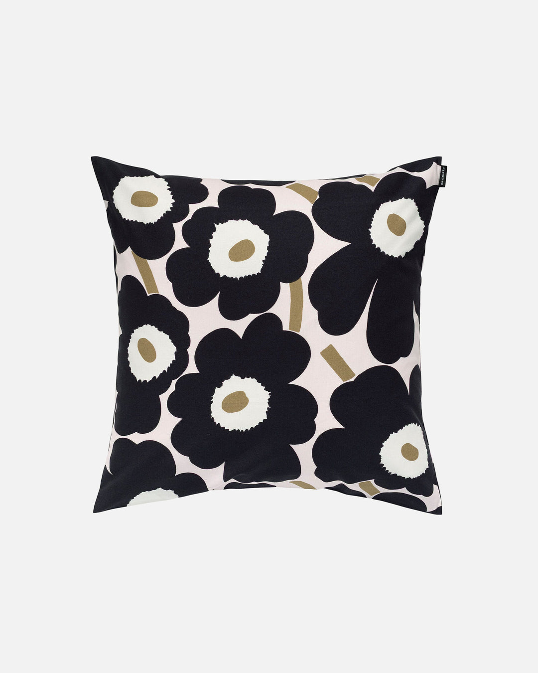 pieni unikko cushion cover - pink/charcoal