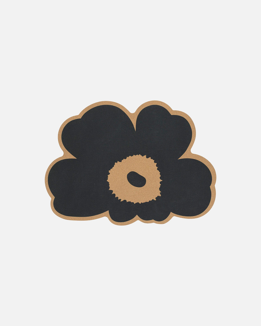 unikko cork placemat - black
