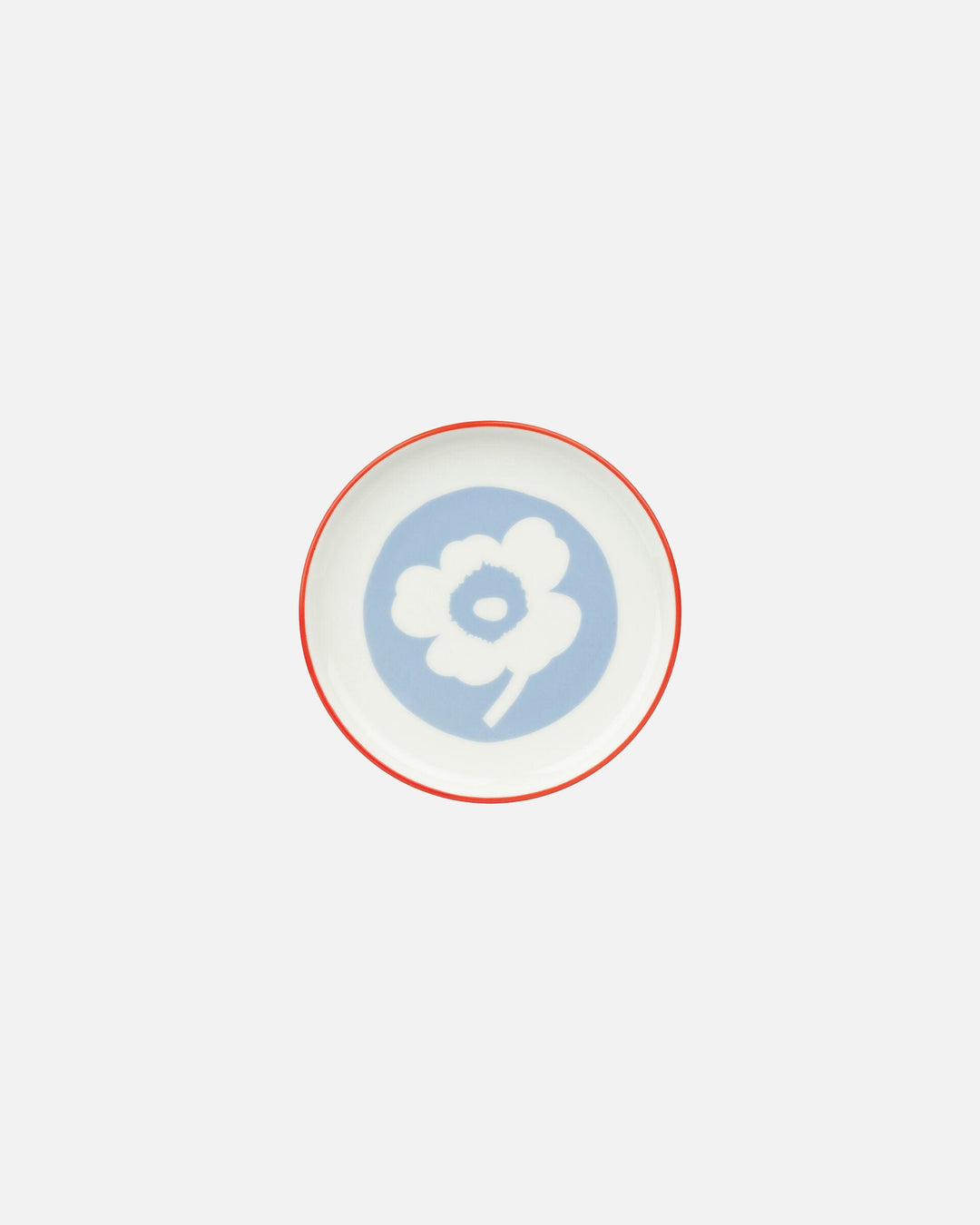 unikko plate 13,5 cm - white/light blue