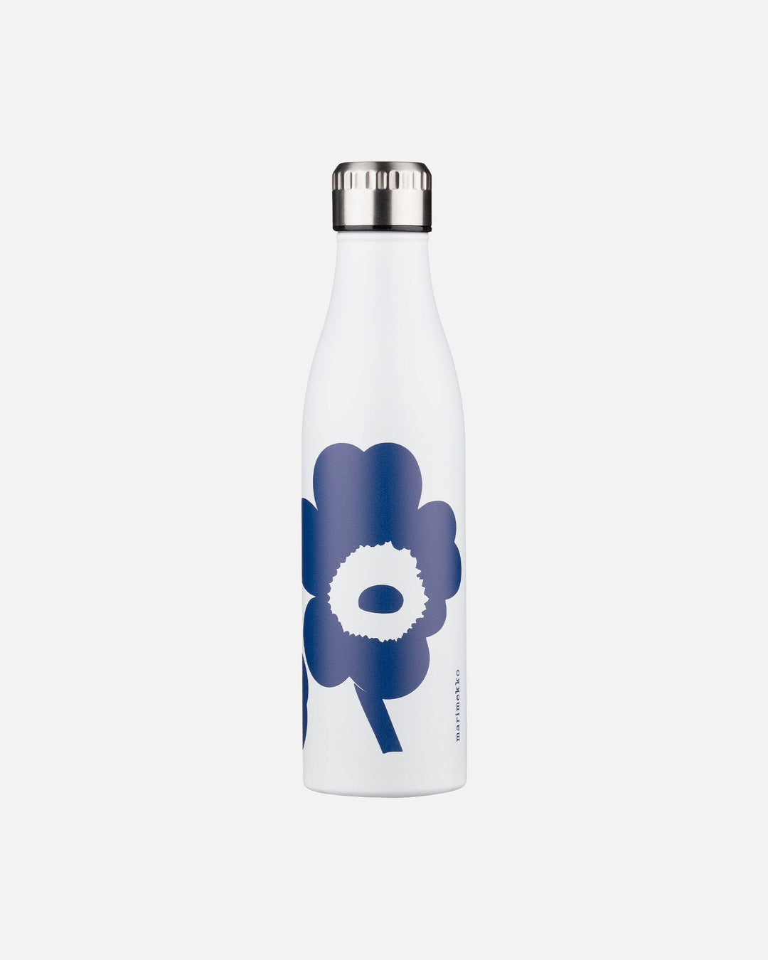 unikko 500ml water bottle - white/blue