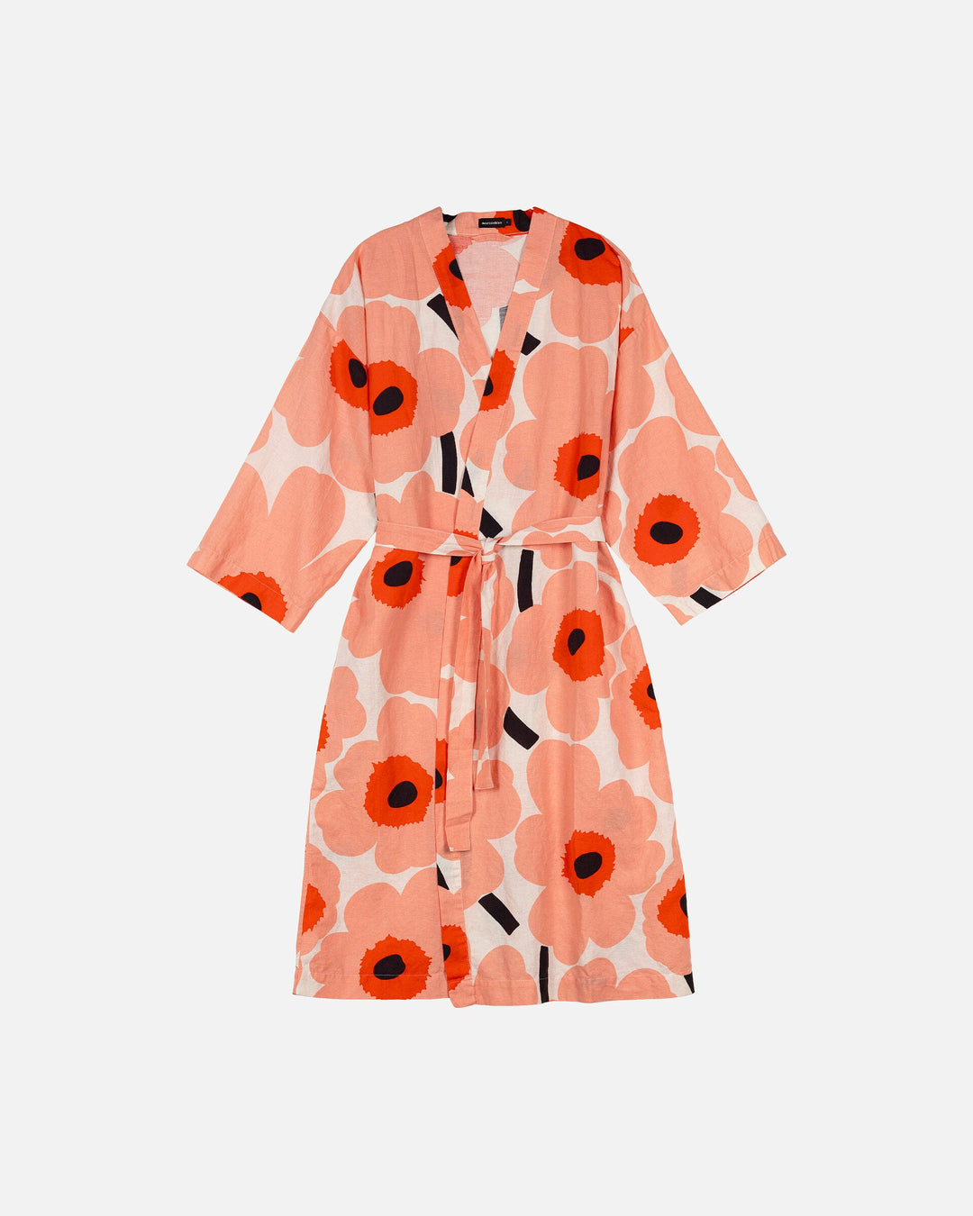 unikko morning gown - coral
