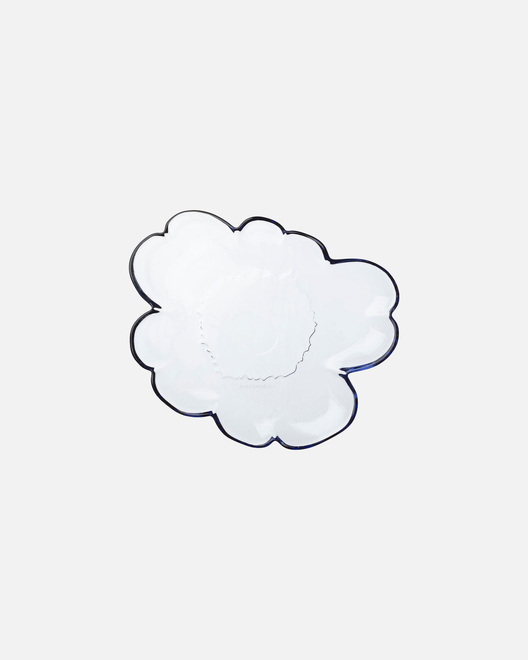 unikko shape glass plate 20 cm - lavender