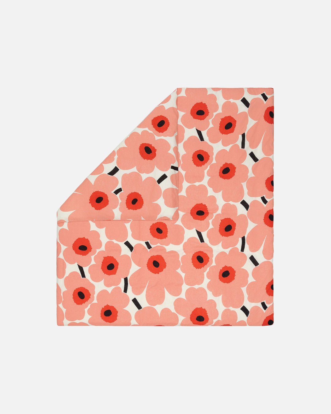 unikko euro duvet cover queen - coral