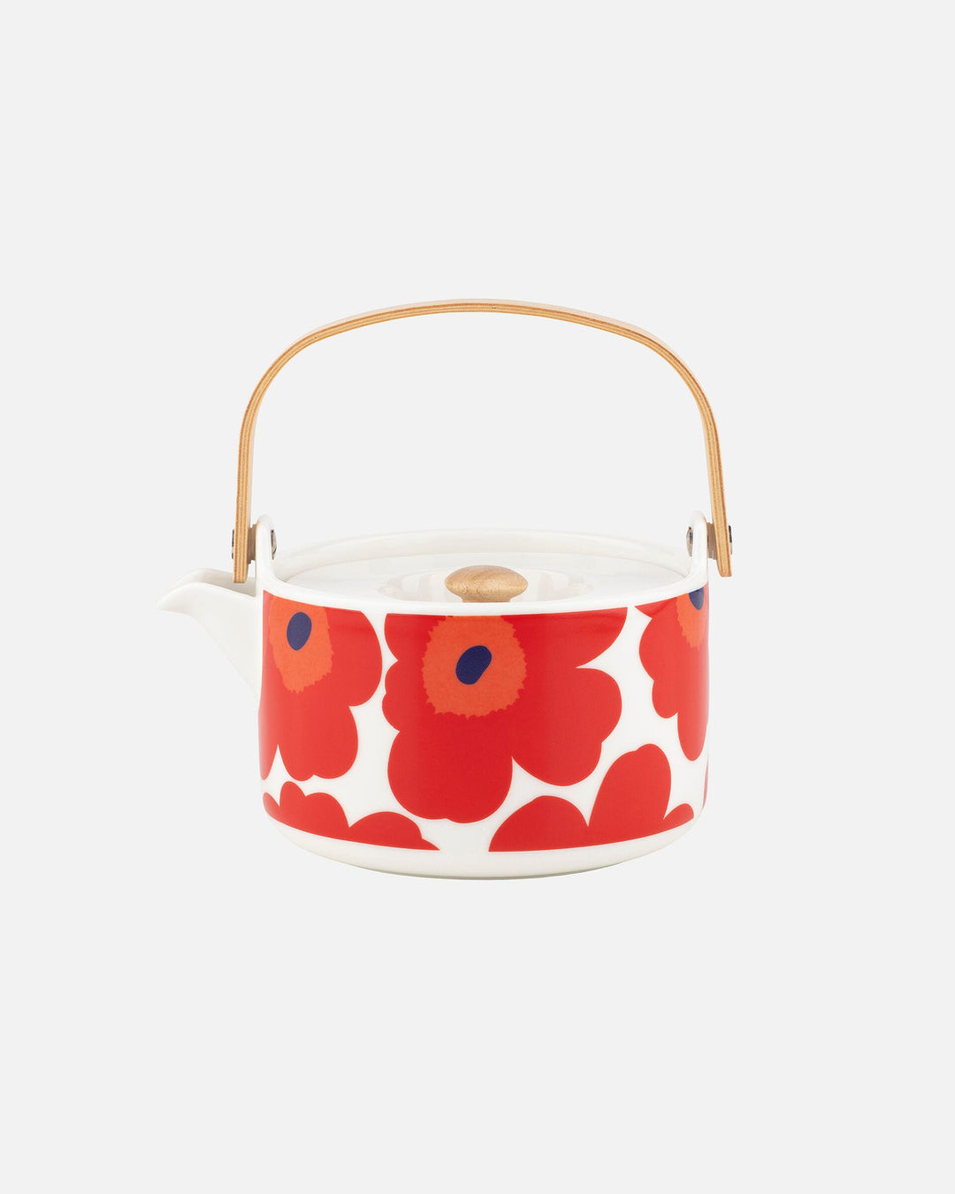 unikko red teapot