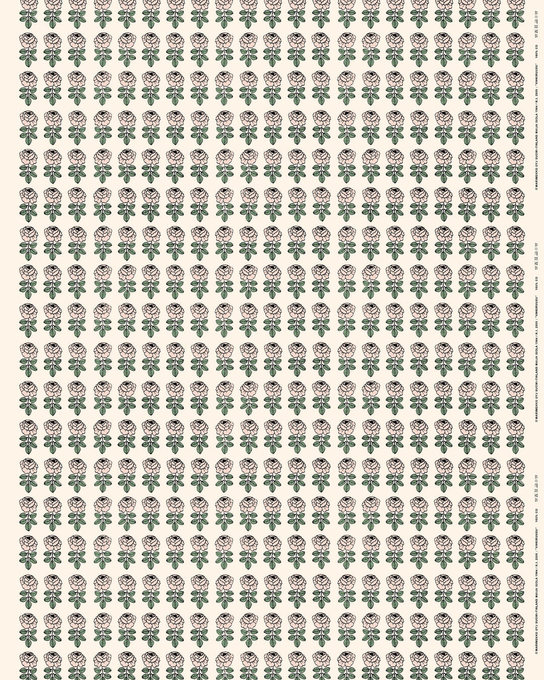 vihkiruusu cotton fabric