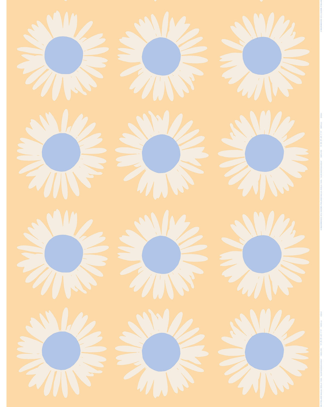 auringonkukka cotton fabric