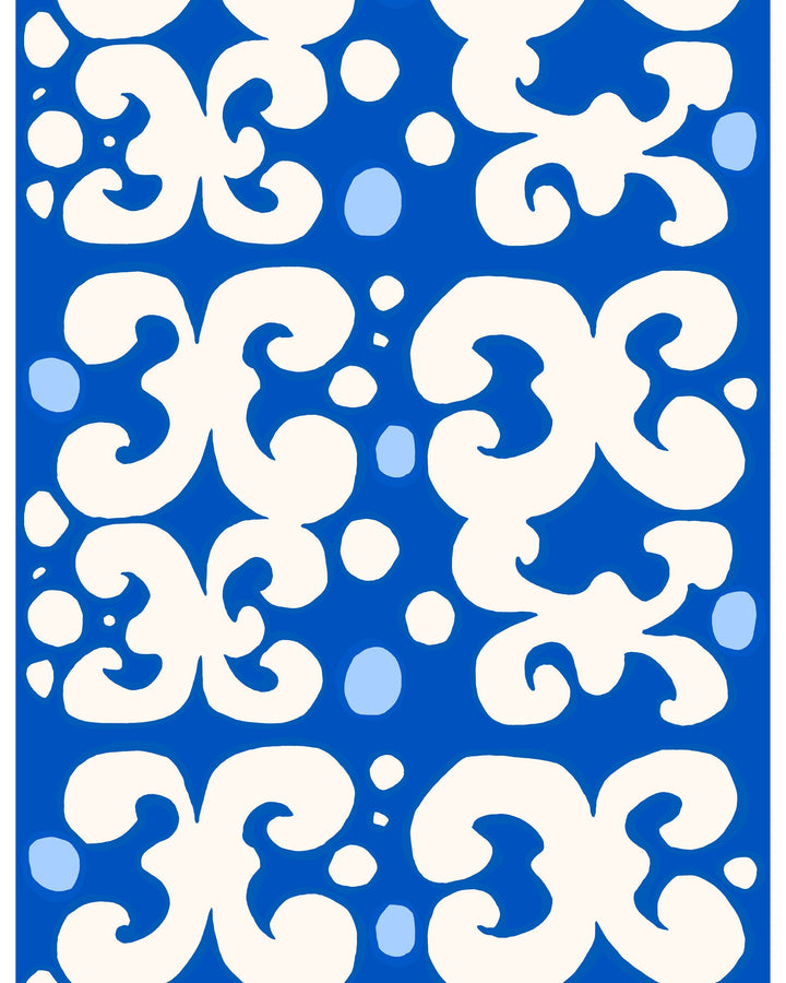 keidas cotton fabric - blue