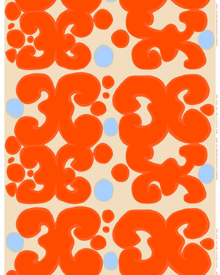 keidas cotton fabric - orange