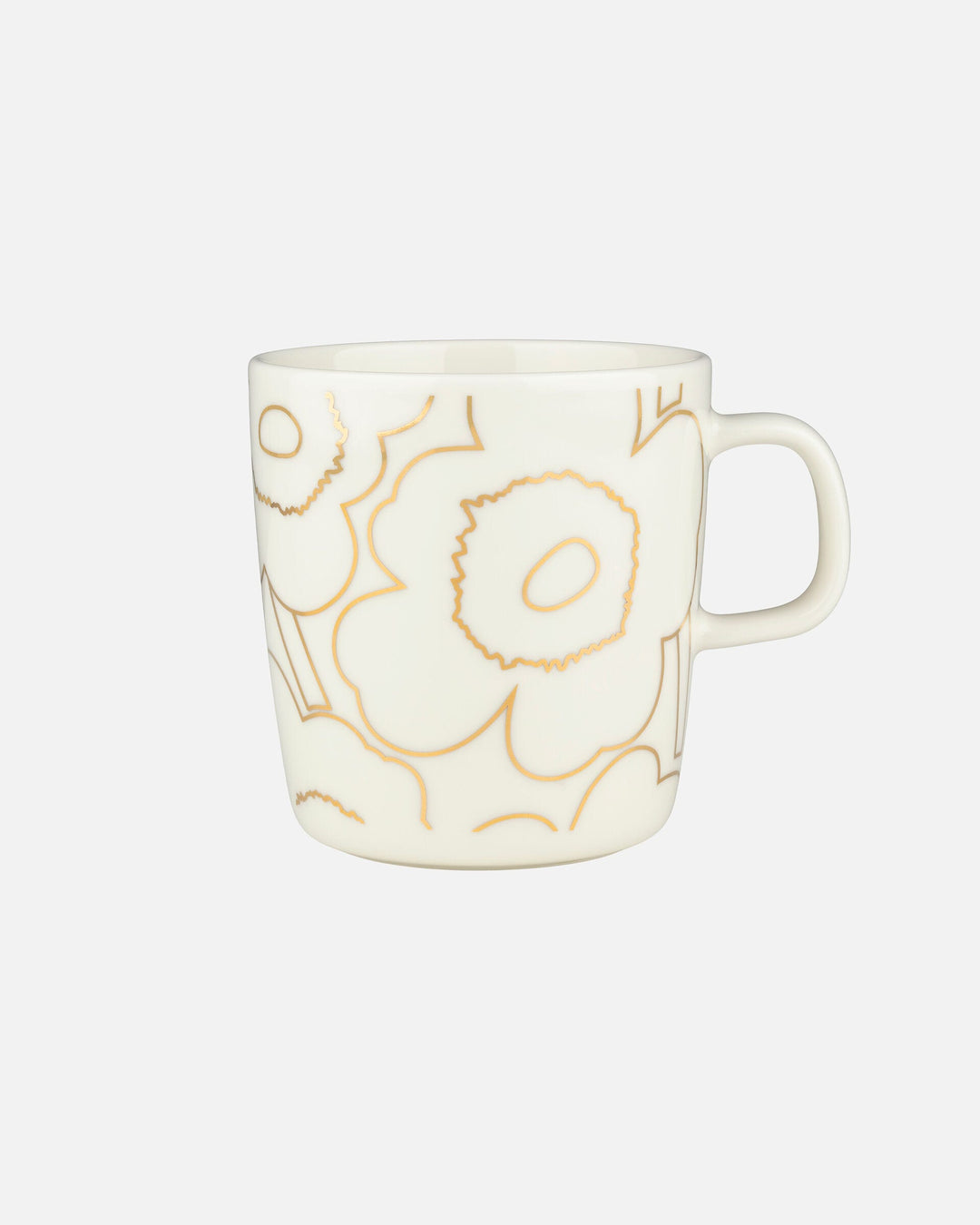 piirto unikko large mug 4 dl - white/gold