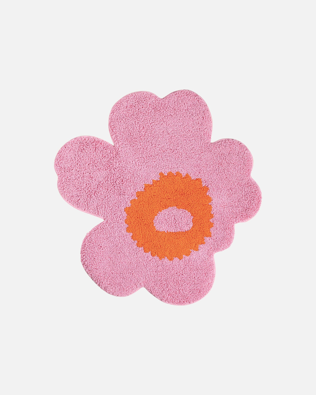 unikko bath mat - pink/orange