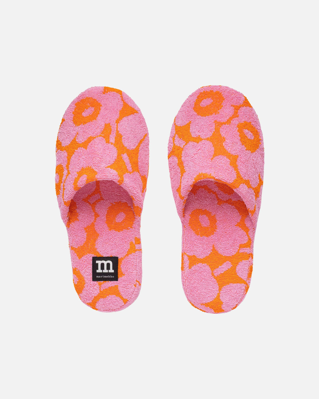 pieni unikko slippers - orange/pink