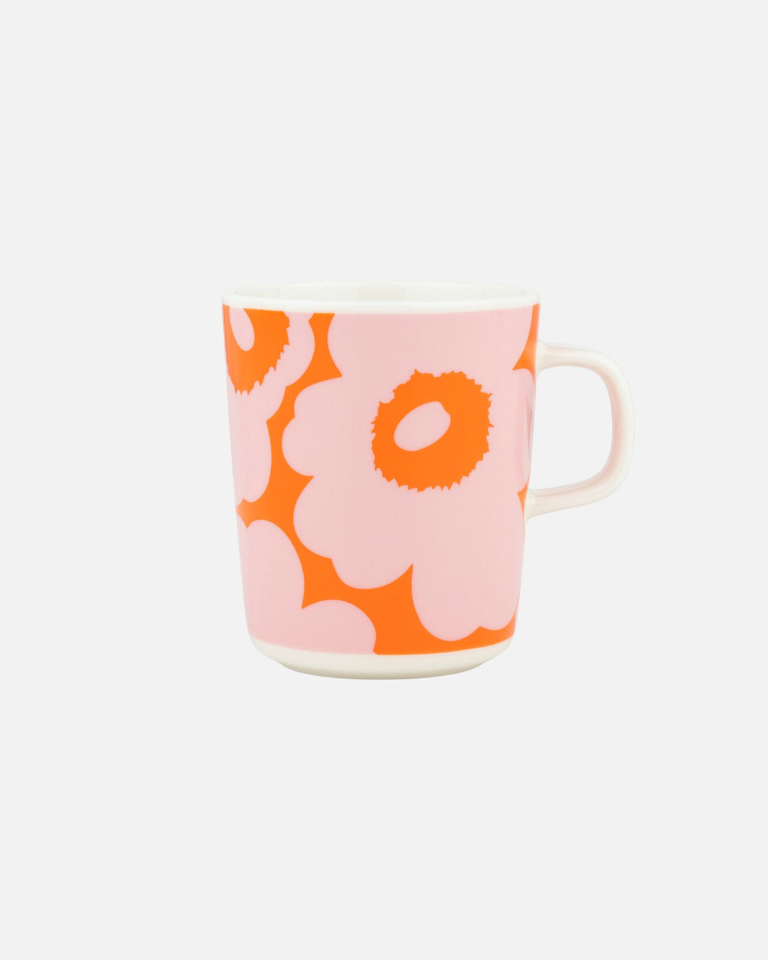 unikko mug 2,5 dl - pink/orange