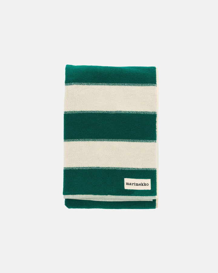 Galleria Towel Collection - Cream / Green - Cotton