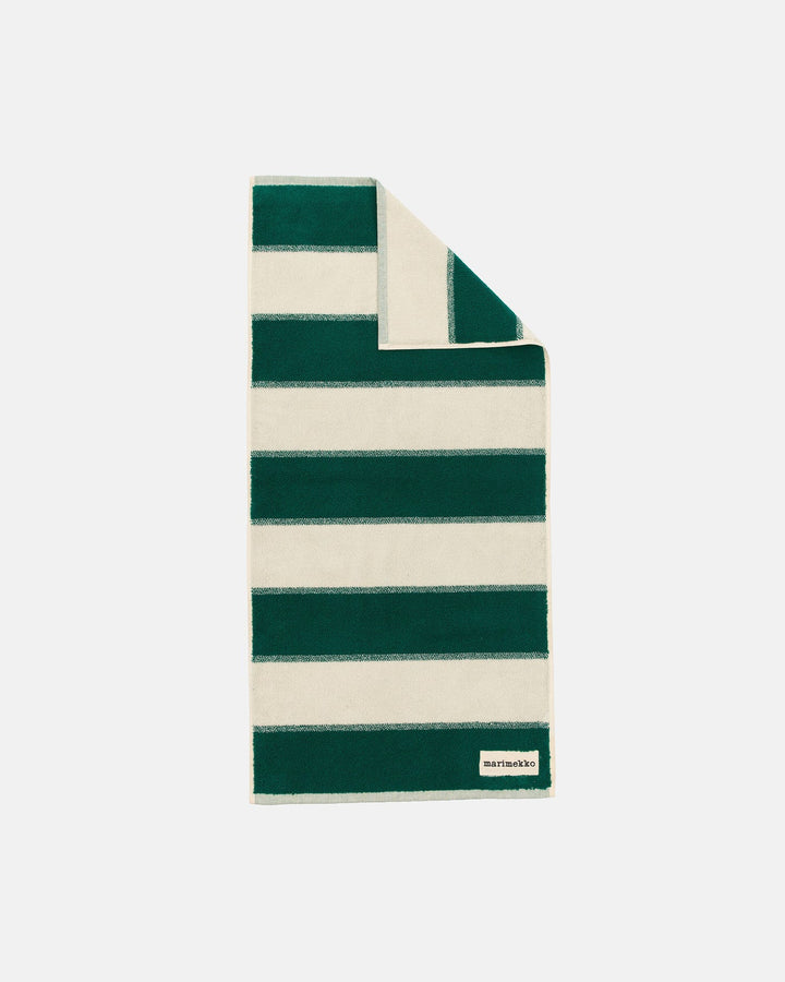 Galleria Towel Collection - Cream / Green - Cotton