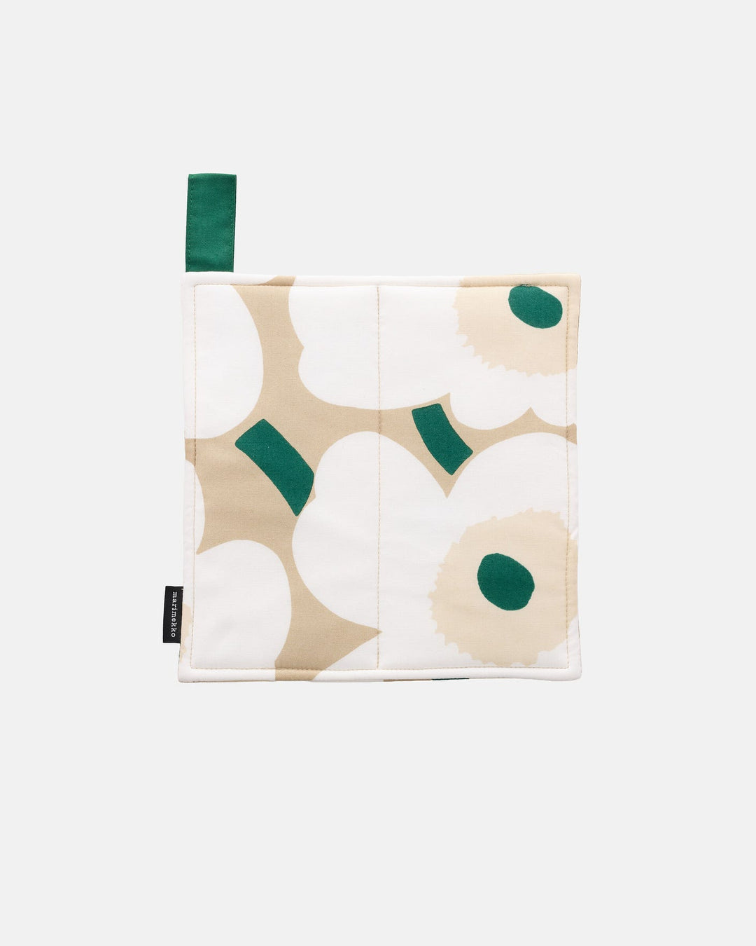 Pieni Unikko Pot holder - Beige  / Green