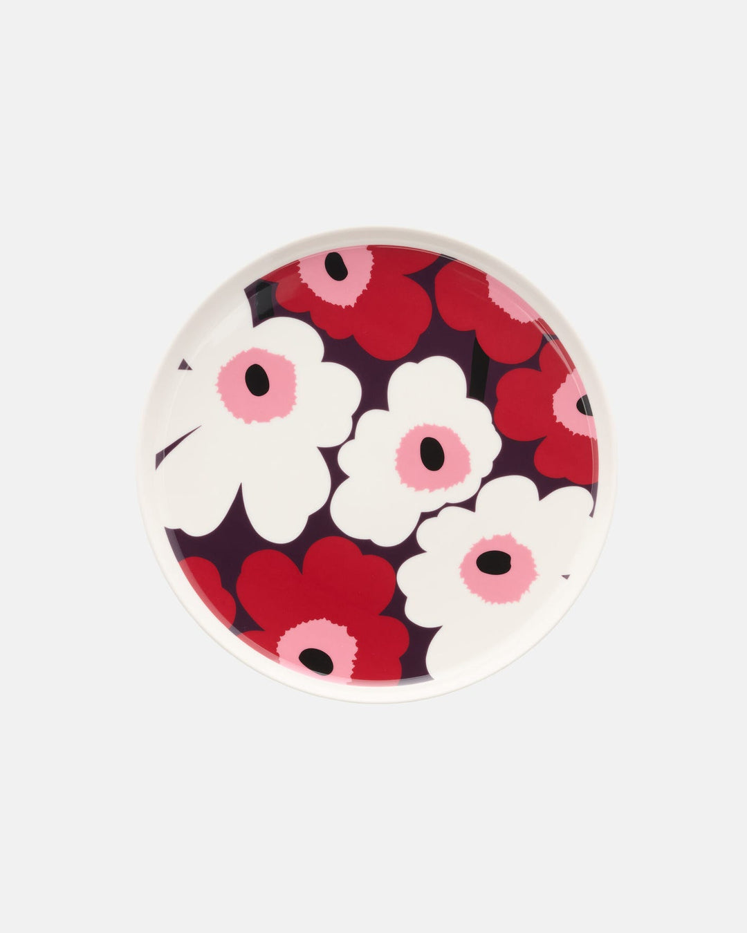 unikko plate 25 cm - plum
