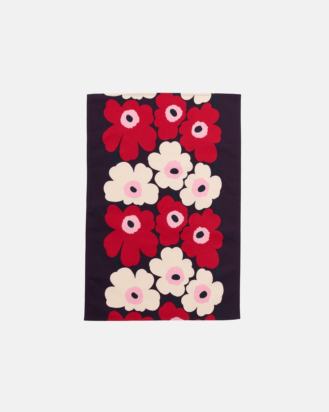 Unikko Tea Towel - plum