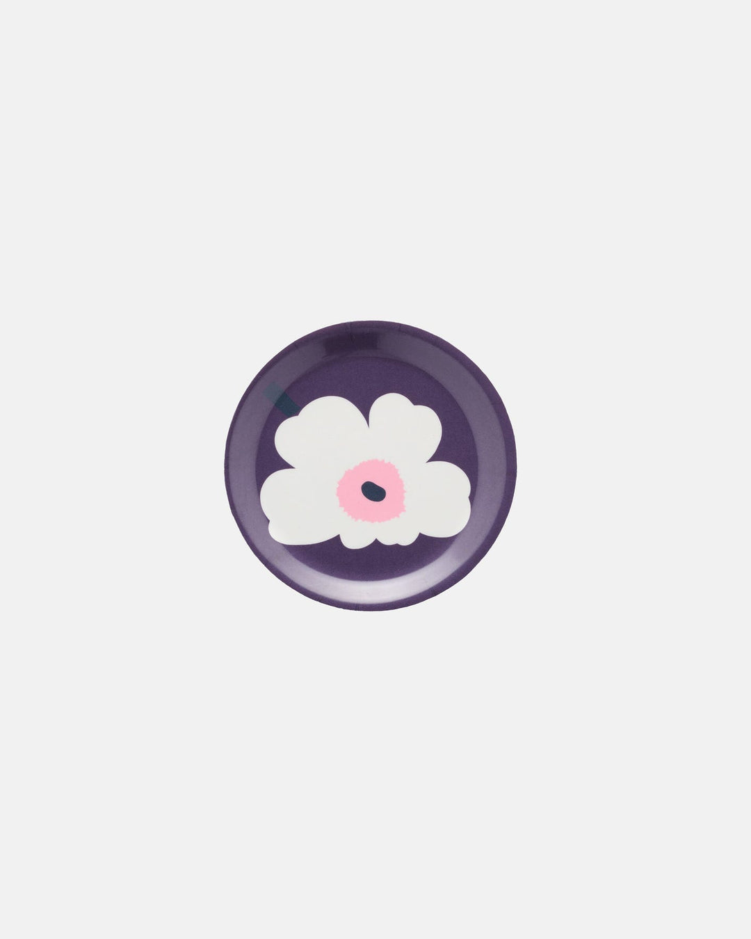 unikko coaster -plum/white