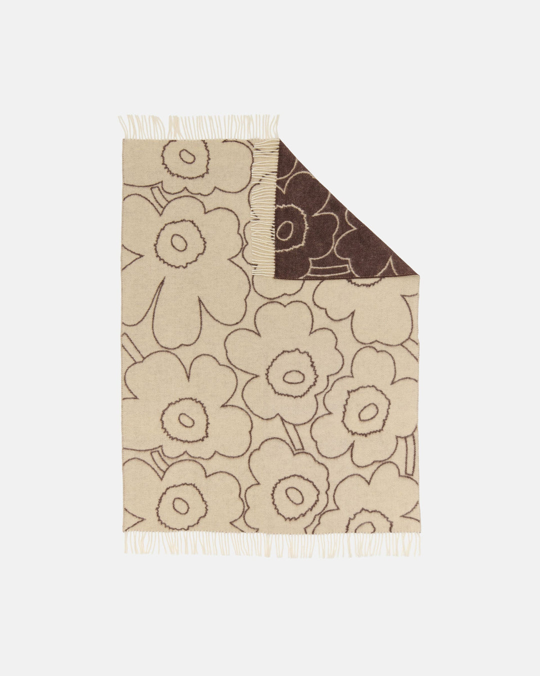 Piirto Unikko Throw - Brown