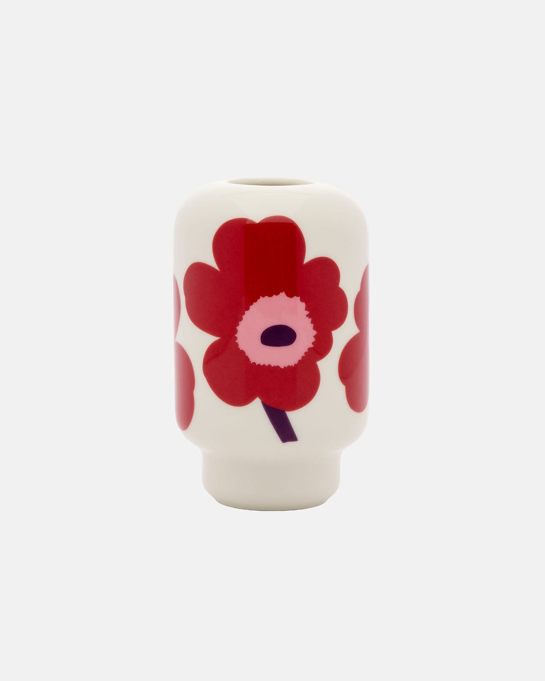 Unikko Ceramic Vase - Cranberry