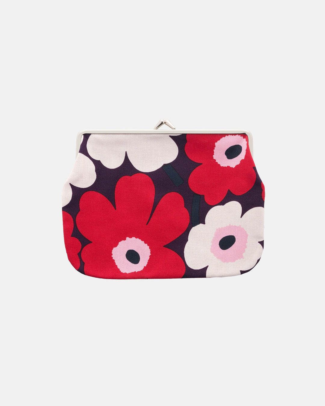 Mini Unikko Puolikas Kukkaro Clip Purse - Plum