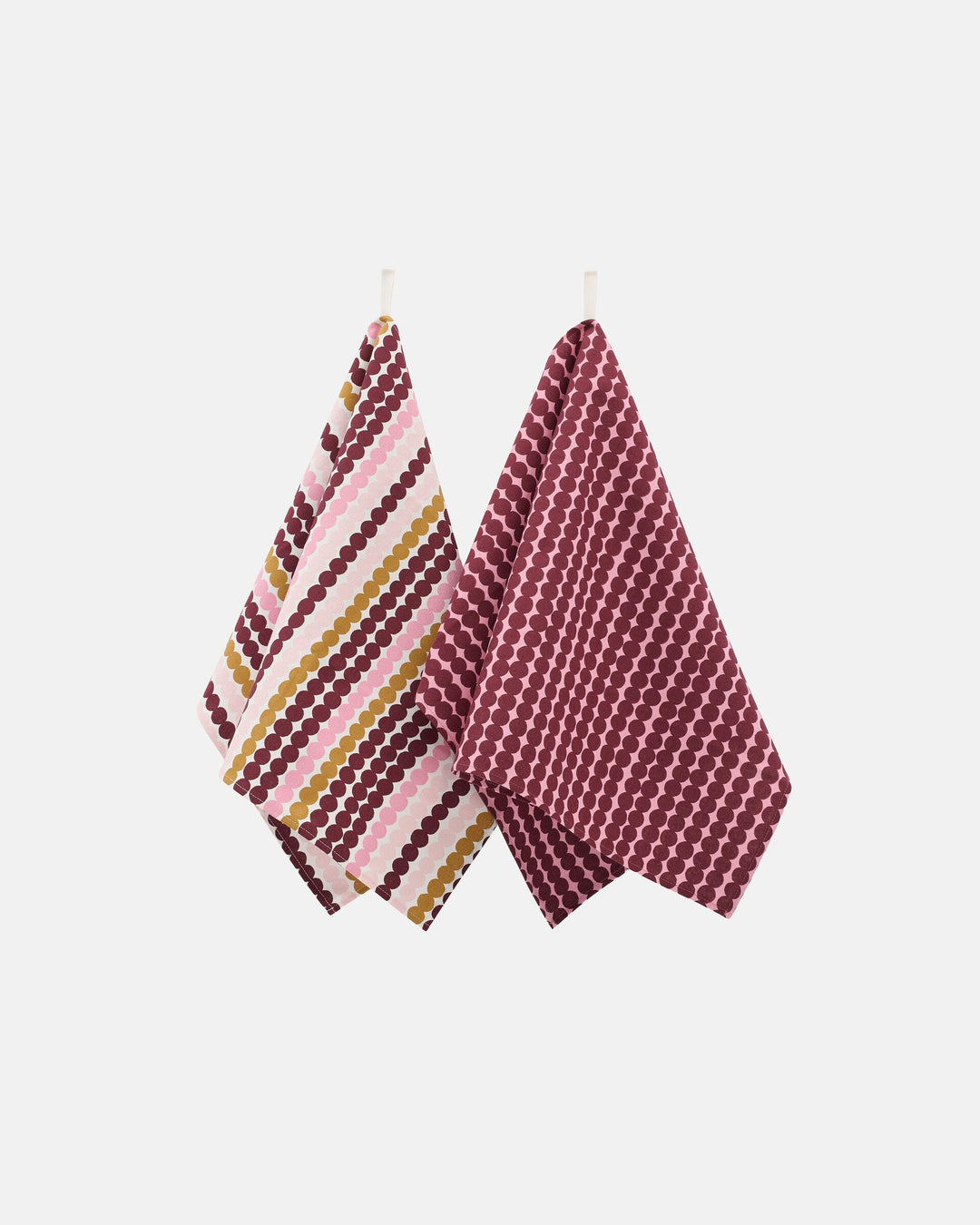 pikku räsymatto kitchen towel set 2 pcs - wild rose