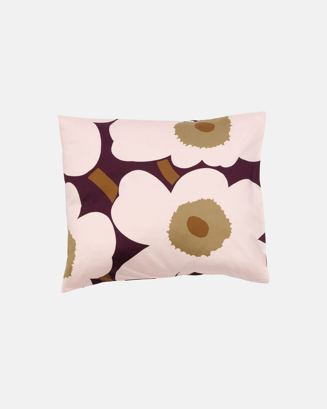 Unikko Satin Pillow Case  - Maroon