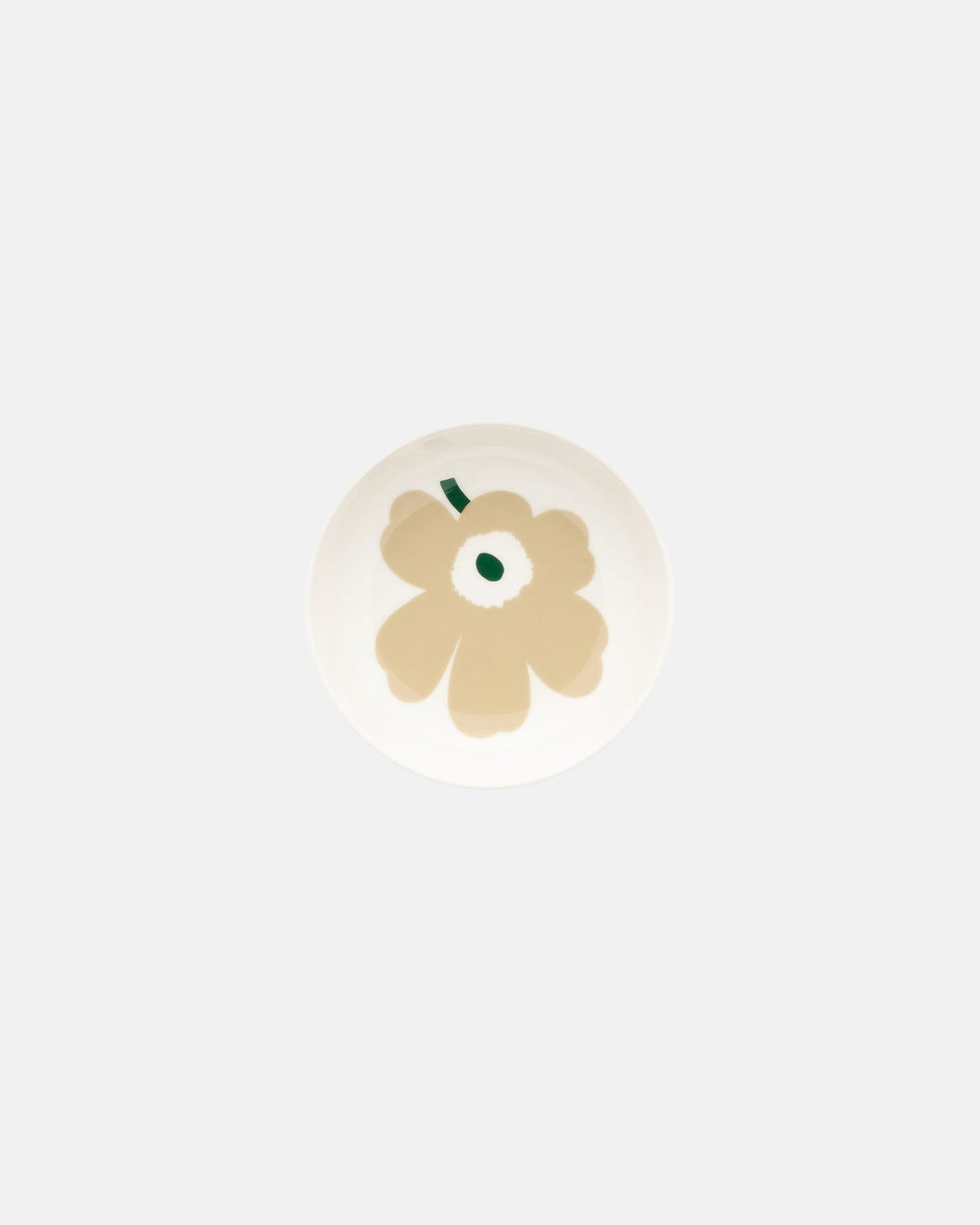 Unikko Extra Small Deep Plate 9cm - Beige / Green