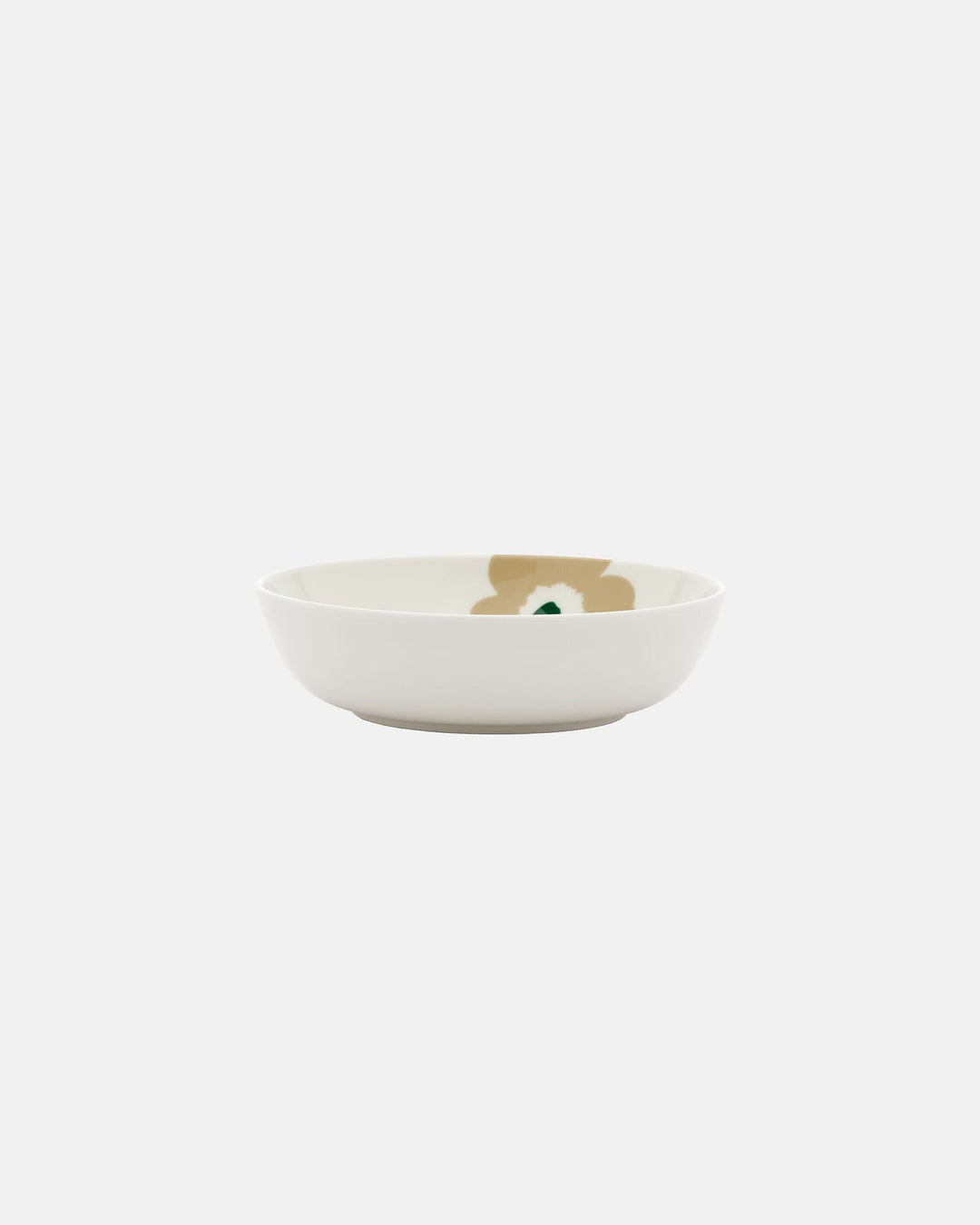 Unikko Medium Deep Plate 16 cm - Beige/ Green