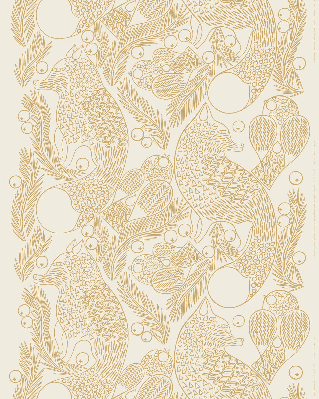 Piirto Ketunmarja Cotton fabric