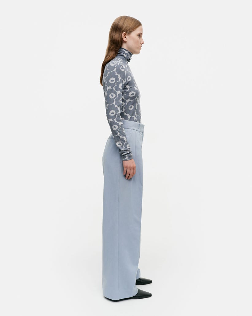 atlantti solid - pleated trousers