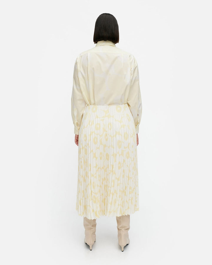 myy unikko pleated skirt - yellow