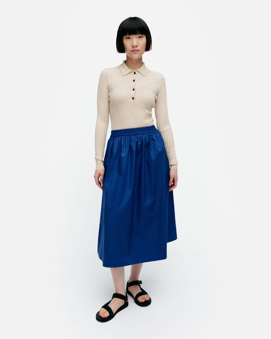 garrel solid - cotton poplin skirt (XXS)