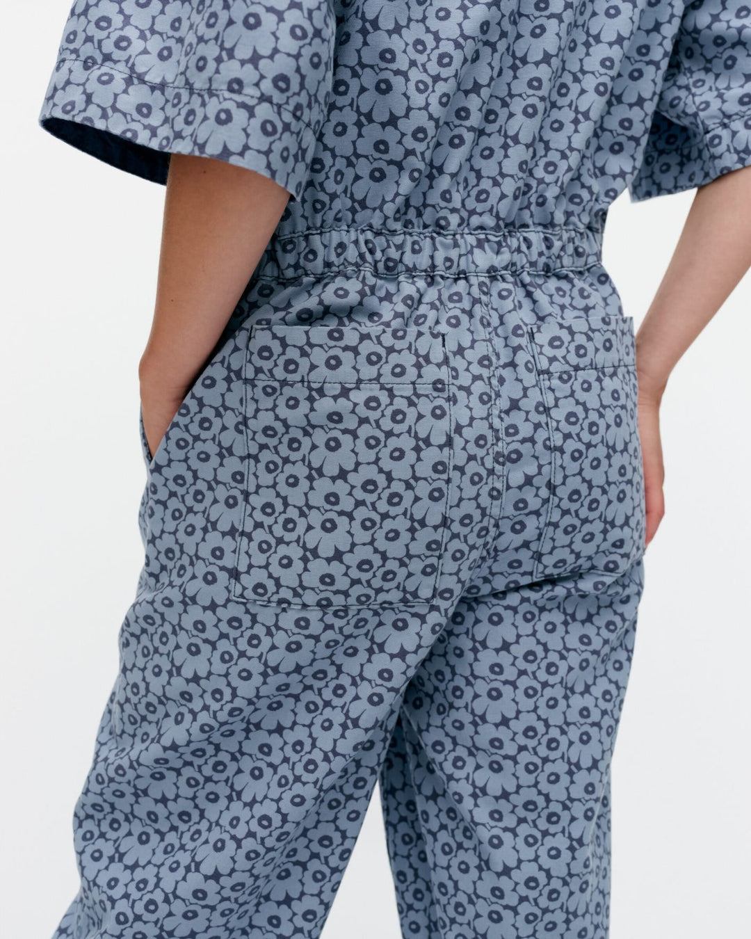 kukkein unikko - cotton overall - blue