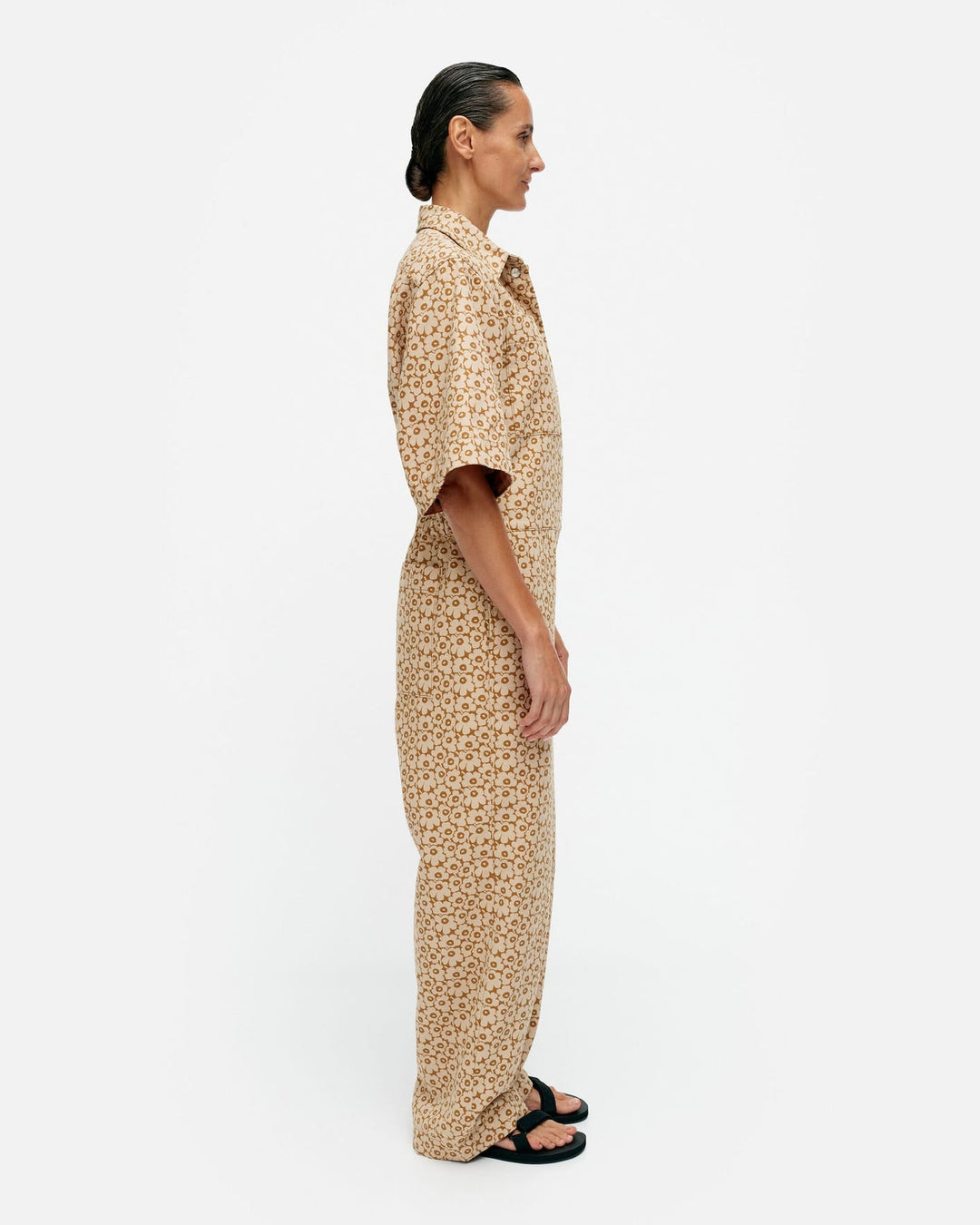 kukkein unikko - cotton overall - tan