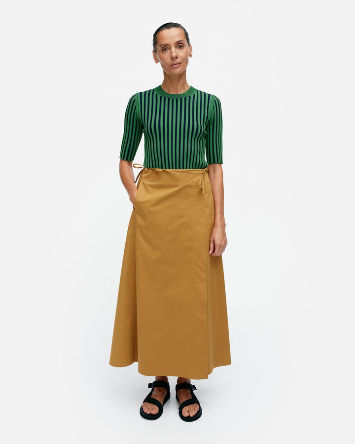 raate solid - cotton wrap skirt