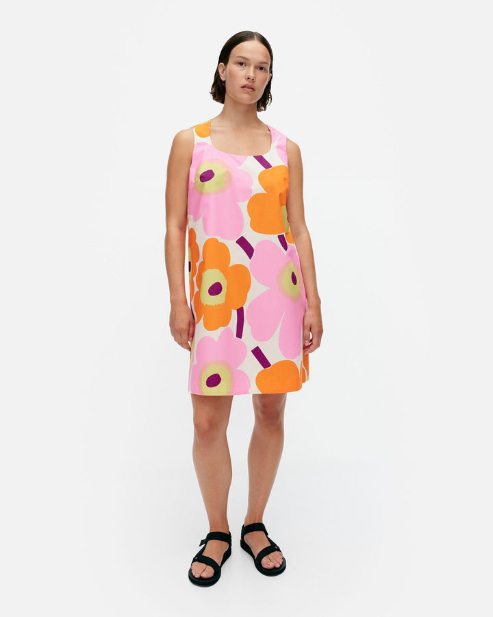 kestit unikko - cotton dress - pink